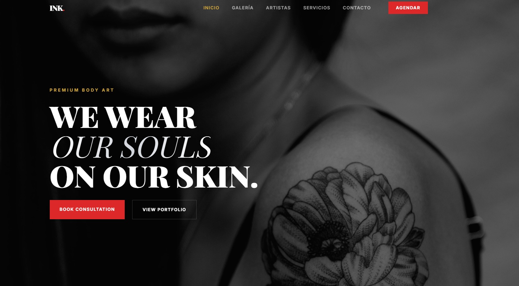 Estudio de Tatuajes – Sitio Web Promocional